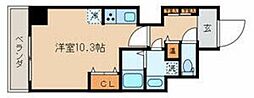 クレスト本郷 ワンルームの間取図画像