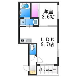 レフジアコート平野 2階