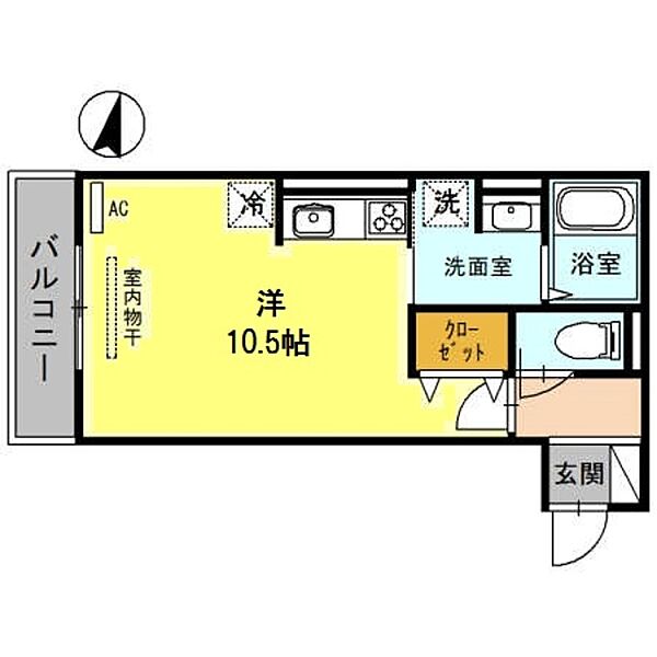 グランレイク金剛 ｜大阪府大阪狭山市金剛２丁目(賃貸アパート1R・1階・29.78㎡)の写真 その2