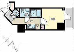 プライマル品川大森海岸 1Kの間取図画像
