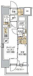 リビオメゾン西麻布 1DKの間取図画像