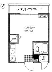 ガーデンプラザ21 ワンルームの間取図画像
