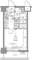 GENOVIA西川口II 1Kの間取図画像