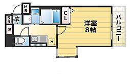 エスティ・ロアール神戸駅前 10階1Kの間取り
