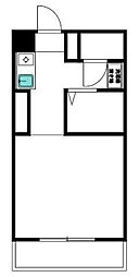 盟和ハイツ 2階1Kの間取り
