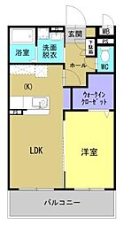 Ｂｌｉｓｓ小池原 405 4階1LDKの間取り