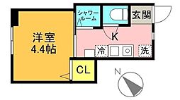 間取図画像 1K