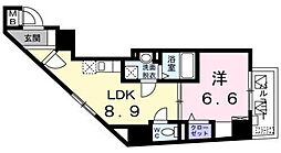 グランドルチェ駒込 1LDKの間取図画像