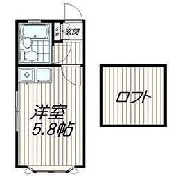 メゾン・ド・ブルージュ 1Kの間取図画像