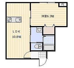 DearCourt 1LDKの間取図画像