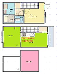 朝の窓辺とカプチーノ 1st street 1DKの間取図画像