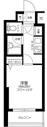 菱和パレス田園調布東 1Kの間取図画像