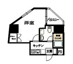 セレシア西巣鴨 7階1Kの間取り