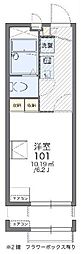 レオパレスコーラルクラウド 1Kの間取図画像