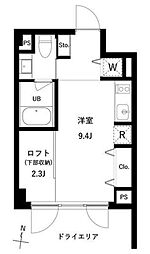 JMF-Residence世田谷三宿 ワンルームの間取図画像