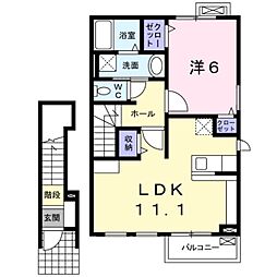 ソフトリー1 1LDKの間取図画像