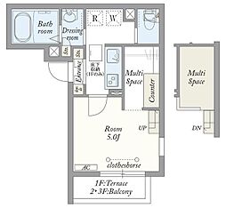 Ｍｙ Ｓｔｙｌｅ ｖｉｎｔａｇｅ 千間台 3階1SKの間取り