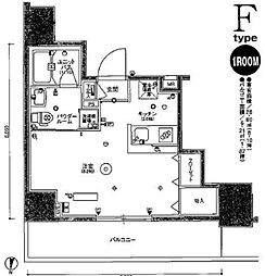 SKYCOURT板橋大山 ワンルームの間取図画像