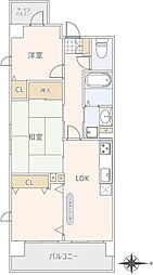 モノリス 2LDKの間取図画像