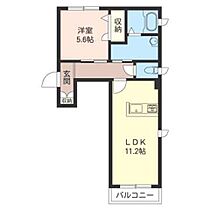 リアン 00201 ｜ 埼玉県桶川市北１丁目23-3（賃貸アパート1LDK・2階・43.50㎡） その2