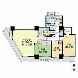 西福岡マリナタウンリベーラガーデンイーストタワー 3LDKの間取図画像