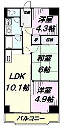 シュターンハイム第2 3LDKの間取図画像