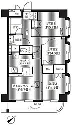 SKガーデン西葛西 4階3DKの間取り