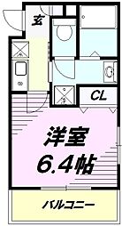 Forest Park Hills 3階1Kの間取り