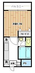 ドルチェ 1Kの間取図画像
