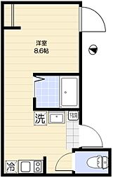 VillePrado北小岩 ワンルームの間取図画像