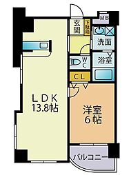 アイヴェール平尾 1LDKの間取図画像