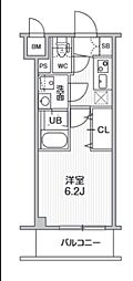 S-RESIDENCE横濱磯子alize 1Kの間取図画像