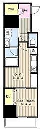 ライムレジデンス町田 1DKの間取図画像