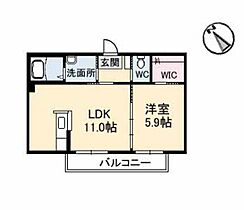 サン・フィークス　Ａ棟 A0202 ｜ 岡山県倉敷市白楽町395-1（賃貸アパート1LDK・2階・40.32㎡） その2