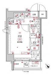 CRACIAYOKOHAMA-NORTH 1Kの間取図画像