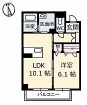 ベレオ南島田 303 ｜ 徳島県徳島市南島田町４丁目47（賃貸マンション1LDK・3階・42.08㎡） その2