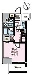 リビオメゾン浅草橋 1Kの間取図画像