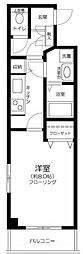 エノキプラザ 1Kの間取図画像