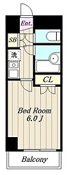 相生パレス 1Kの間取図画像