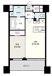 シティインデックス秋葉原 6階1LDKの間取り