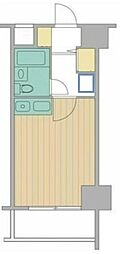 ダイアパレス・ステーションプラザお花茶屋 1階ワンルームの間取り