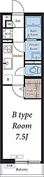 グレイス千葉中央2 1Kの間取図画像