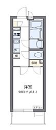 クレイノエテルノ 1Kの間取図画像