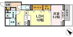 D-SOLACE新千葉3丁目 1LDKの間取図画像
