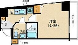 XEBEC門前仲町 1Kの間取図画像