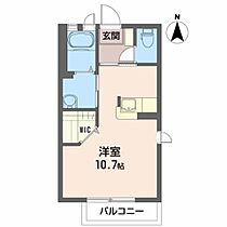 シャーメゾン　ミハス 203 ｜ 福島県いわき市明治団地46-8（賃貸アパート1R・2階・28.00㎡） その2