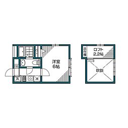 グランエッグス三軒茶屋N 1Kの間取図画像