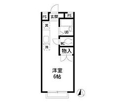 エステートピアM.K. ワンルームの間取図画像
