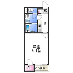 間取図画像 1K