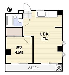 スカイヒルズ相模原 1LDKの間取図画像